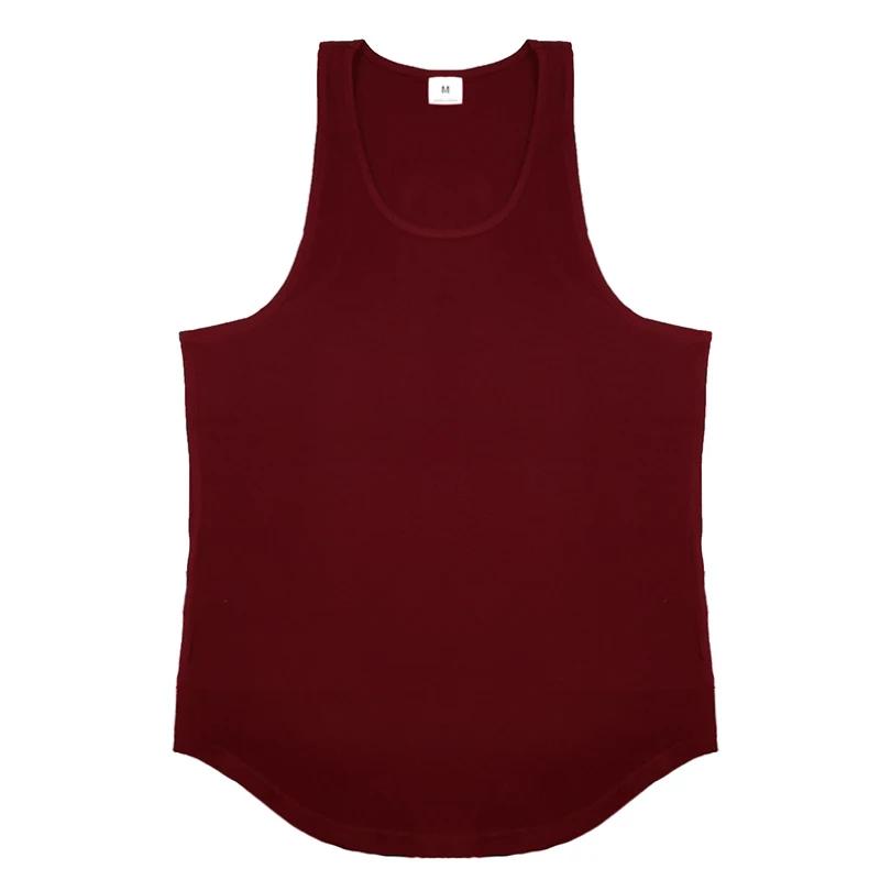 Muscleguys Summer Mens Running Vests Cotton Gym Sleeveless Shirt Fitness Tank Top Bodybuilding Stringer Clothing Workout Muscle Tanktop