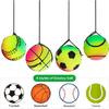 Wrist Return Hand Ball Rubber Rebounds Ball With Rope Stress Relief Toy for Enhancing Grip Strength and Reducing Anxiety