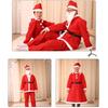Christmas Costume For Men 5-piece Santa Claus Outfit Set
