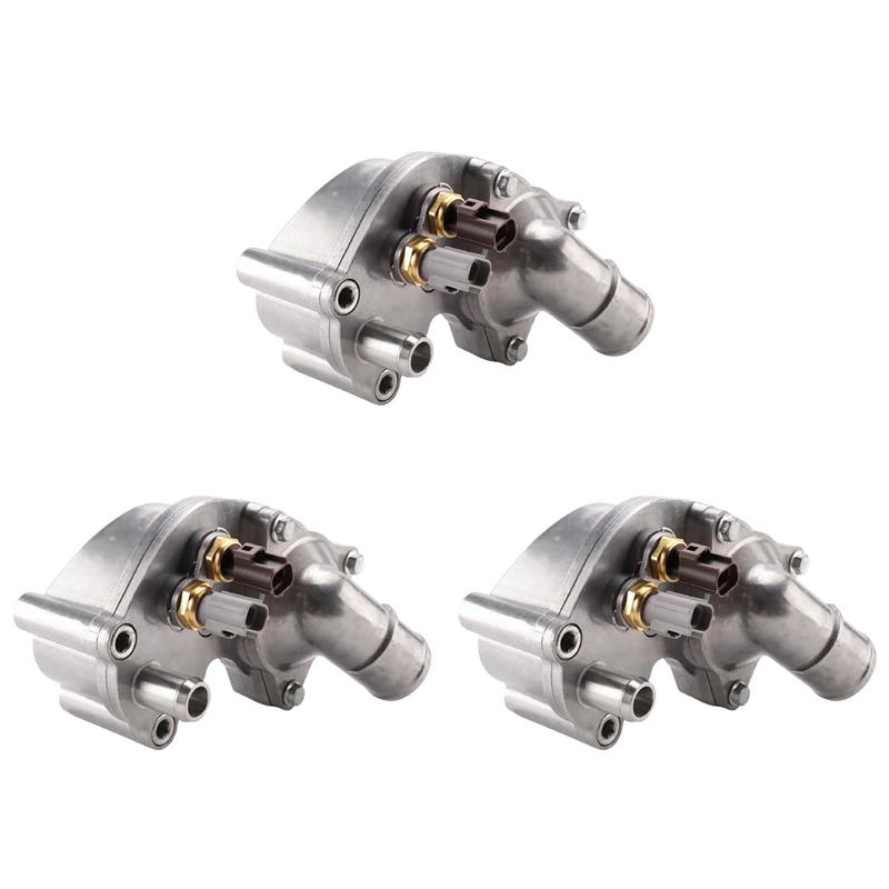 

3X Aluminium Thermostat Housing For Ford Mustang Explorer 4.0L V6 Cover 2L2Z8575AA 05-10 With Sensors For Mountaineer серебряный
