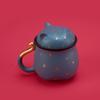 Wanqiantang Edenus Lucky Cat Ceramic Tea Mug with Filter
