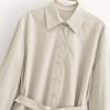 Women's Autumn/Winter 2024 Versatile Poplin Shirt - Three Colors, Long Sleeve