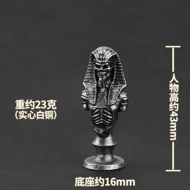Solid Brass Metal Luxury Chess Pieces Set Ancient Egyptian Pharaoh Theme Vintage Desktop Decor for Men Gift Collection