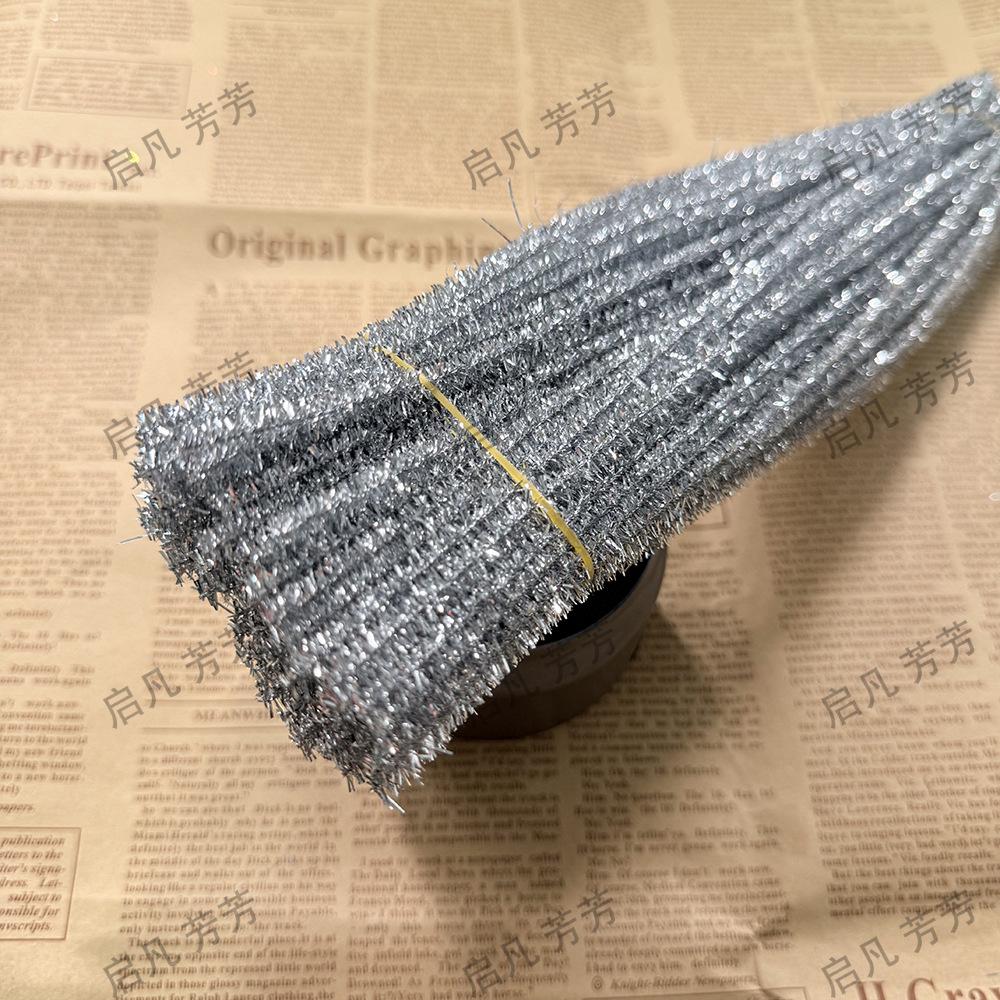 Chenilles Irisées à Paillettes Arc-en-Ciel - Accessoires de Fleurs DIY