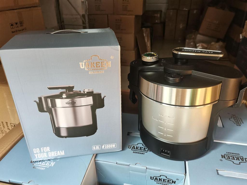 Fully Automatic Fufu Swallow Maker & Multi-functional Meat Grinder with UK Plug