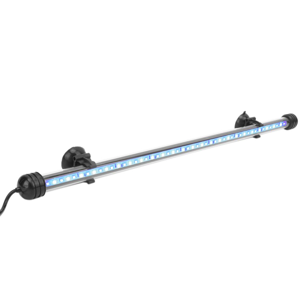 Wodoodporne oświetlenie akwariowe Oświetlenie akwarium z diodami LED 3 tryby ściemnialne 100?Wtyczka 240VUS 48CM
