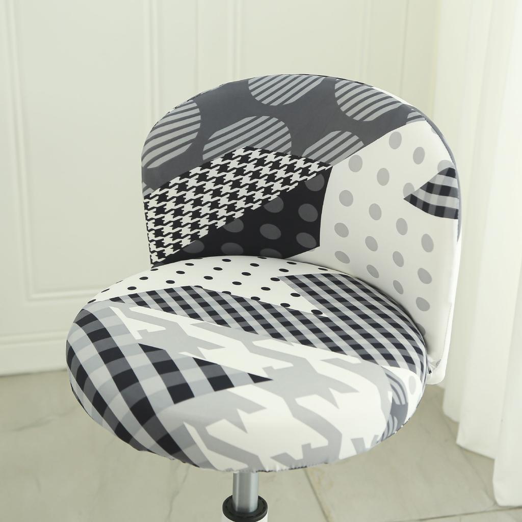 Universal Arc-shaped Chair Cover Cushion Backrest Computer Office Negotiation Meeting Seat Cover Milk Tea Shop Chair Stool