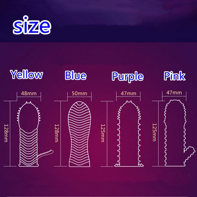 4 styly Wolf Tooth Crystal Prodloužení penisu Časosběrné Cvičení Sex produkty hračky pro páry Velké částice stimulace bodu G Mužský kondom Měkký střih
