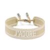 European & American Metal Woven Bracelet: Embroidered Letter Handmade Jewelry for Couples