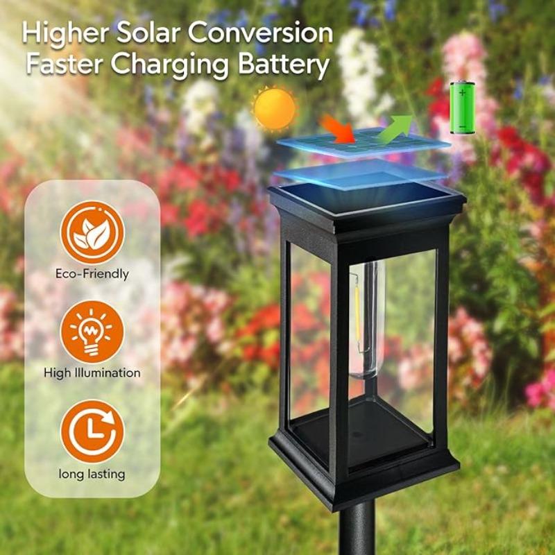 1/2/4/6 Waterproof Solar Lights Outdoor Automatic on/off LED Solar Flashlights Garden Lights Balcony Paths Lawns