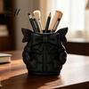 Unique Gift for Women Cute Bow Puffer Jacket Pen Holder 3D Printed Desktop Organizer Decorative Makeup Brush Storage Cup Cup Creative Container