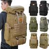 80l Tactical Canvas Backpack For Camping And Hiking With Scratchresistant Material And Multipocket Design