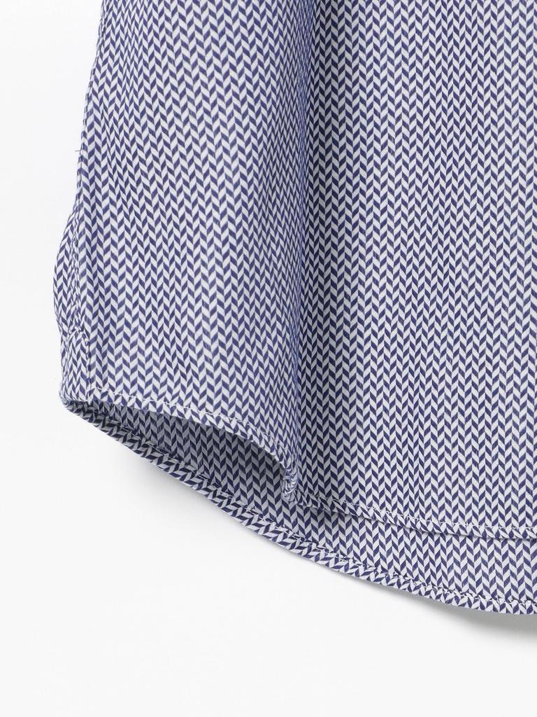 Shirt Herringbone Cutaway Collar Shirt WHITE XL [BEAMS HEART] S/S (S-XL) Men's