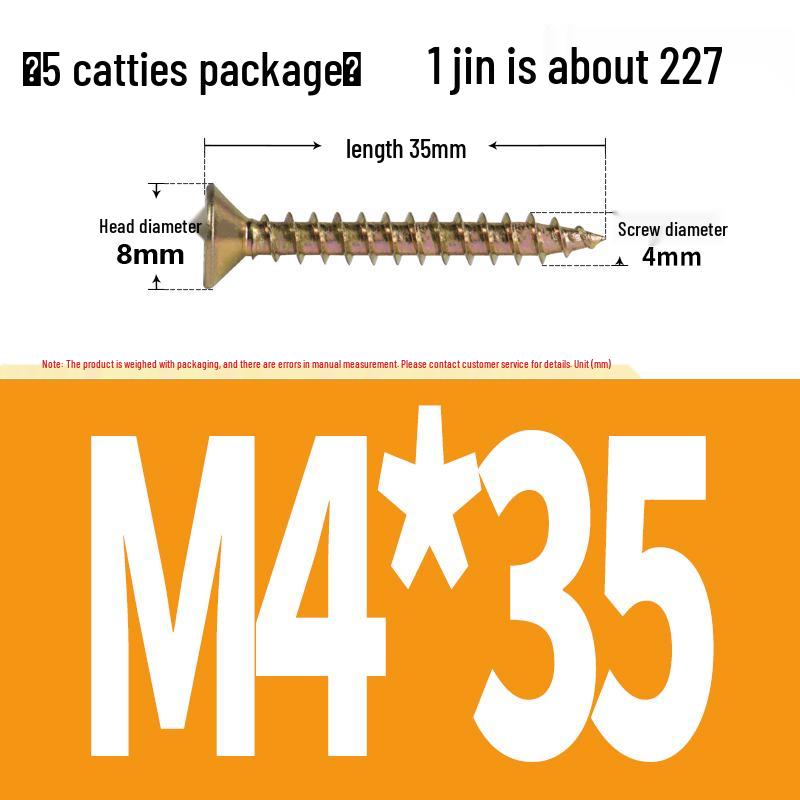 Eco-friendly Self-tapping Phillips Flat Head Screws for Fiberboard and Wall Panels