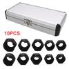 10Pcs Damaged Nut Bolt Remover Wear Resist Socket Wrench Extractor Drill Bits Set for Removing Damaged Rusted Bolts
