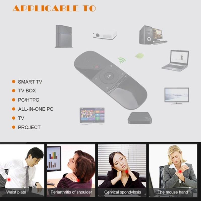 Mouse Remote Control with Learning Function 2.4Ghz Mouse with Keyboard for Computer Projector Media Player