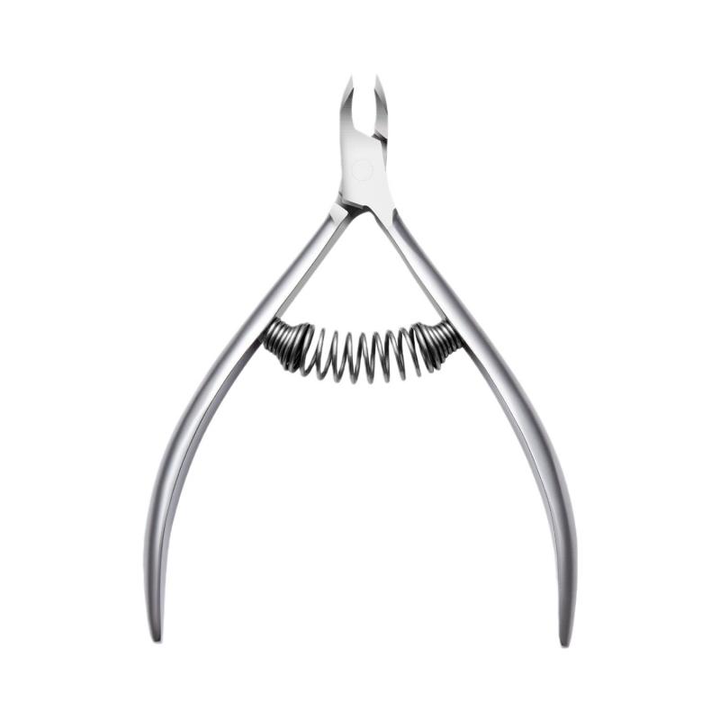 

1 шт. Пружинные кусачки для ногтей из нержавеющей стали, кусачки для педикюра, для вросших ногтей, ножницы для ногтей, инструмент для прокалывания серебряный