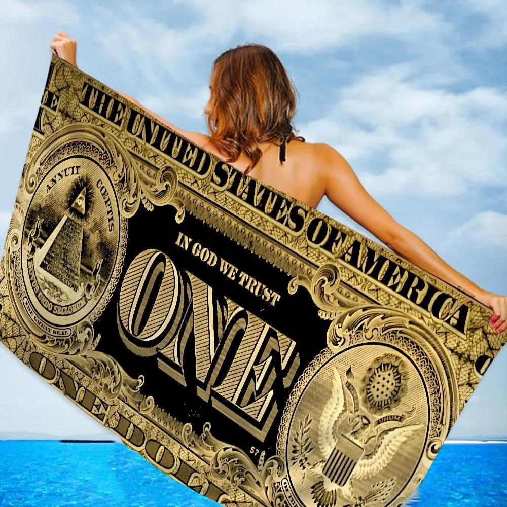 Creative USA Dollar Towel Microfiber Beach Towel Absorbent Quick dry Soft Yoga Swimming Resort Mountain Climbing Towel