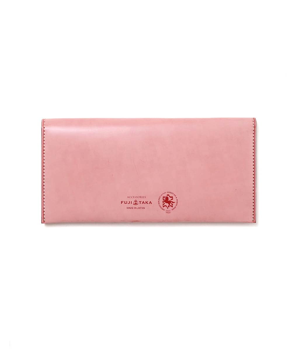 

АКСЕСУАРИ Pure Bill Long Wallet 4 Card Tiers Cordovan Leather Made in Japan [FUJITAKA] Men s (Кварц) №660615 (Червоний) червоний