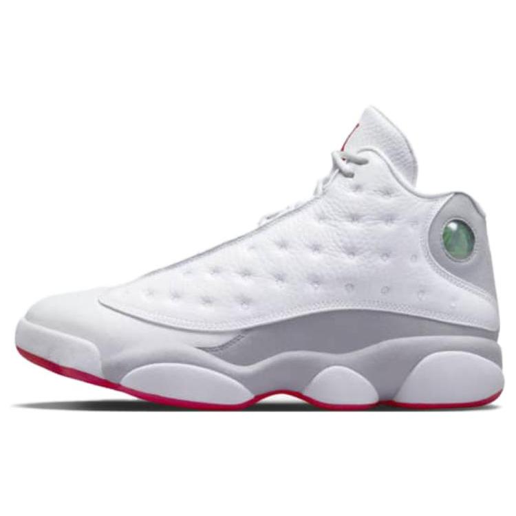 Air Jordan 13 Retro 'White Wolf Grey' (Unisex) White / True Red / Wolf Grey Vintage Basketball Shoes 414571 160