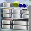 1-6Pcs Stainless Steel Food Storage Container Fresh-keeping Boxes for Outdoor Picnics Refrigerator Storage and Kitchen Tidying