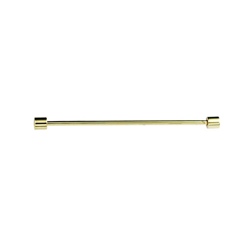 

Cylinder Collar Bar Mens Shirt Tie Pin 2 Piece Screw Clasp Metal Accessory for Wedding Business Suit Shirts
