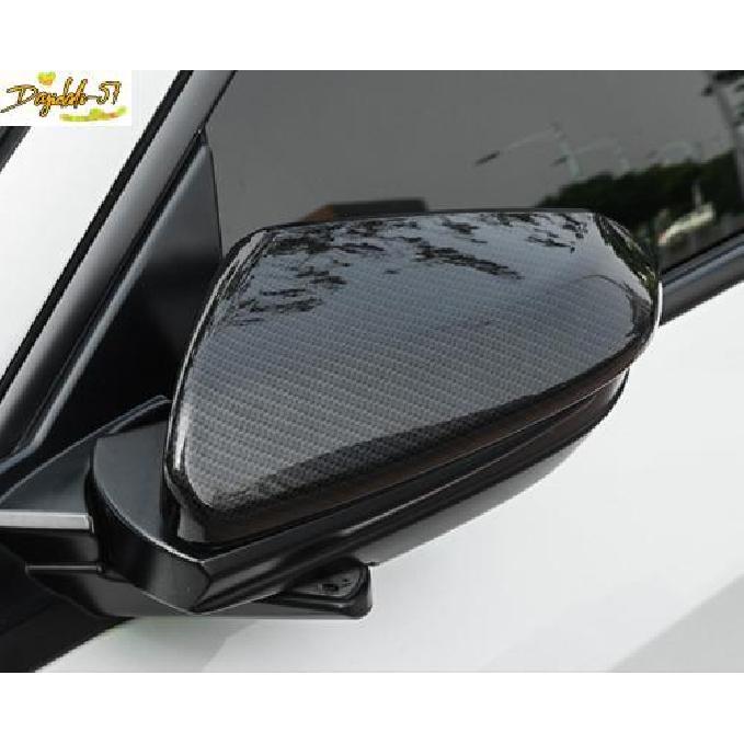 For 2016-20 Honda Civic 10th Gen Carbon Fiber Look Side Mirror Cover Cover Trim