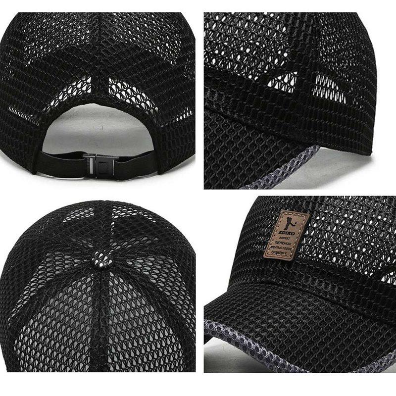 Men'S Solid Breathable Baseball Cap Outdoor Sun Protection Hat Wild Baseball Cap Outdoor Fishing Sunscreen Hat