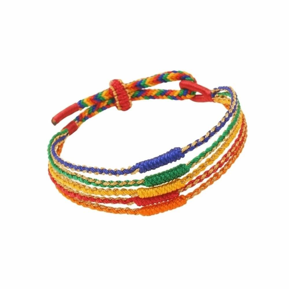 

Adjustable Design Woven Lucky Wrist Rope Fortunate Ornaments Dragon Boat Festival Gifts Women різнокольоровий