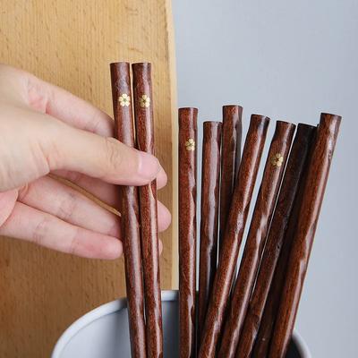 5 Paar Japanische Sushi-Essstäbchen Natürliches Holz Umweltfreundlich Wiederverwendbar Holz Koreanisches Chinesisches Essen Essstäbchen Set