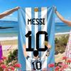 football player Print Beach Towel, Versatile Lightweight Absorbent Beach Towel for Pool Surf Yoga Bathroom, Perfect Birthday Holiday Gift