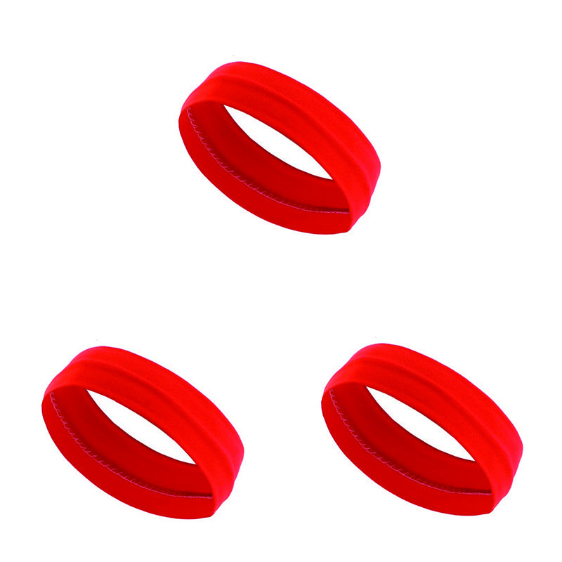 3PCS Plain elastic yoga running cycling outdoor sports sweatband headband  washing face and makeup hairband
