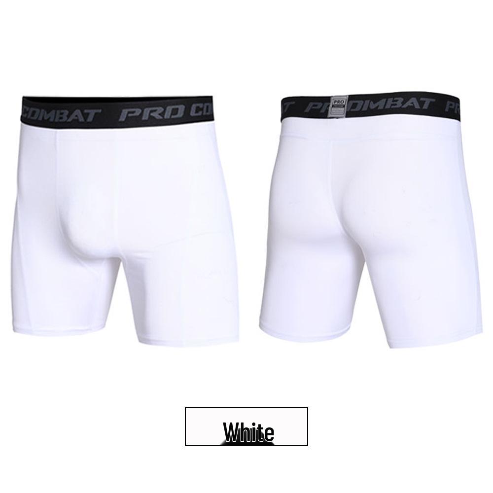 Men's Quick-Dry High-Elastic Basketball Running Shorts 6014: Sweat-Wicking, Tight-Fit Base Layer for Training