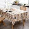 Mantel Bohemio Impermeable para Mesa Rectangular Cubiertas de Mesa de Algodón Lino Mesa de Cocina Comedor Cubierta de Mesa Mantel mat