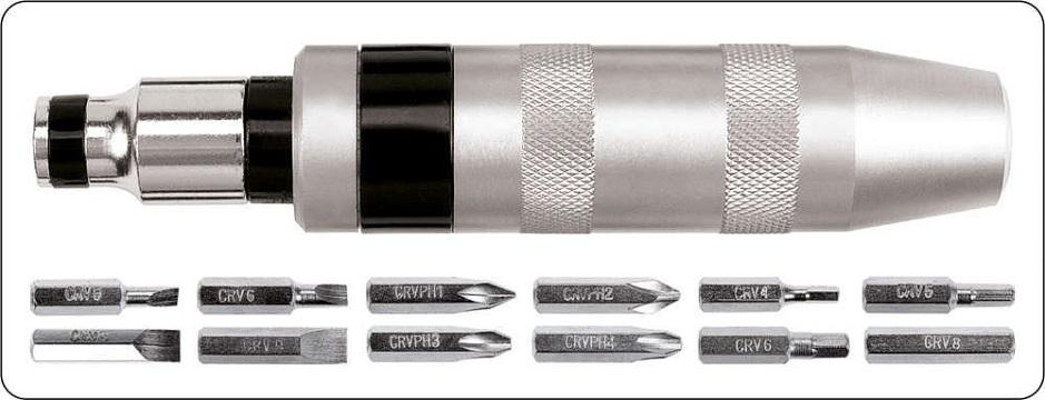 Impact Screwdriver Set With 13 Pieces Bits - W-65123