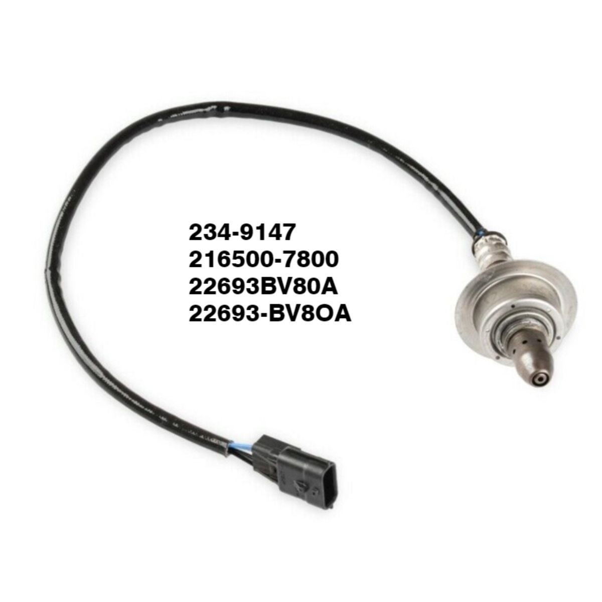 

Compatible with nissan oxygen sensor 234-9147, 216500-7800, 22693bv80a 22693-bv8oa; 2349147; 2165007800
