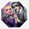 1PC Gothic Punk Umbrella-8-Rib Reinforced, Automatic Open, Lightweight & Durable, Cute Fashion Accessory for Outdoor-T181
