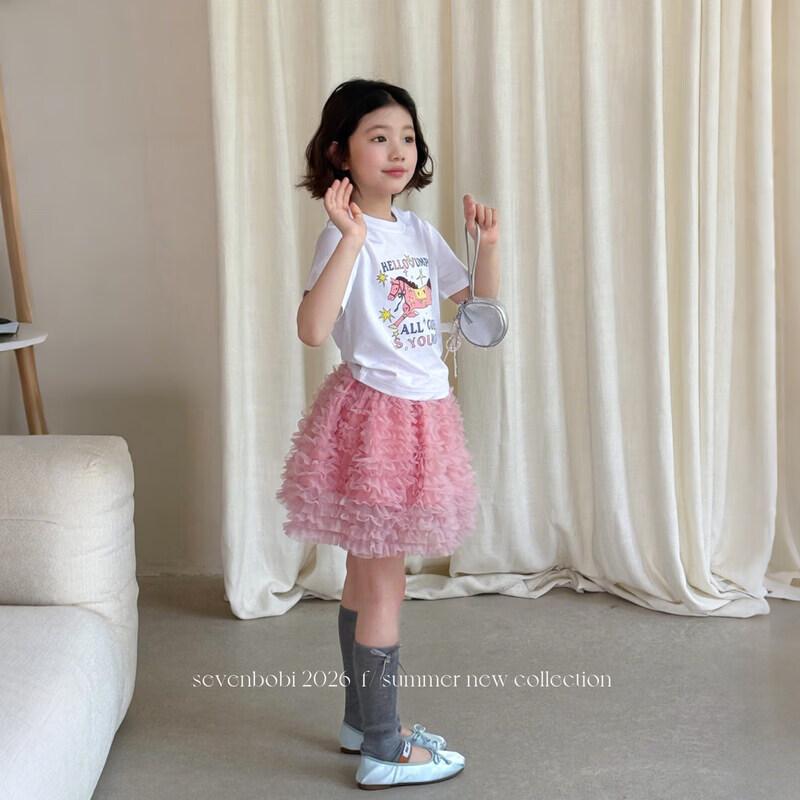 SEVEN BOBISKB2639 Girls' Summer Parent-Child Korean Style Separates