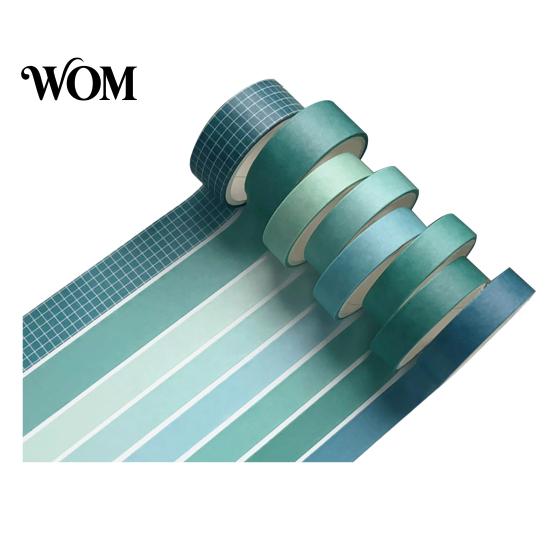 Washi Tape Set 8 Rollen Set, Dekorative Sticker, Ästhetische Unifarbene Tapes Sauberes Design Abdeckband für Scrapbooking Zubehör, Journaling Junk