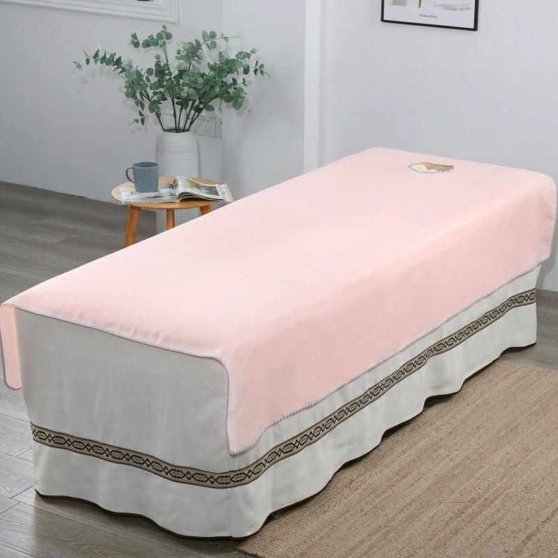 1PC For Spa Clubs Washable Beauty Salon Durable Massage Bed Sheets Solid Color Wrinkle-resistant Bed Cover Bed Sheet