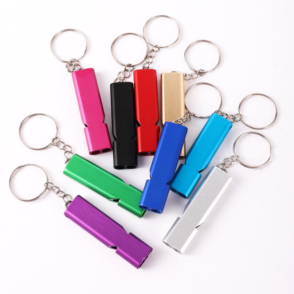Pet Dog Training Whistle Aluminum Two-tone Training Whistle Cats Birds Training Tool for Recall Barking Control Survival Whistle