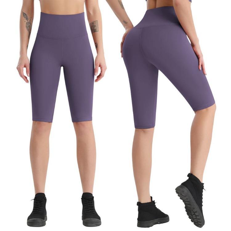 High Waist Yoga Shorts for Women Summer Workout Activewear PRO Fitness Pants Sweat Proof Lifted Hip Cross Border Design