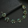 Handgemachtes Smaragd Marquise Brilliant Cut Kristall Haarband, Vintage Braut Haarranke Tiara Stirnband Hochzeit Haarschmuck