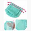Bolsa de Almacenamiento de Malla de Nylon con Cordón Bolsa de Viaje Multiusos Para Productos Digitales Maquillaje Organizador de Cosméticos Exterior