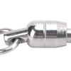 30PCS Stainless Steel Bearing Rotation Ring Dual Ball Fishing Connector  Bait Connector