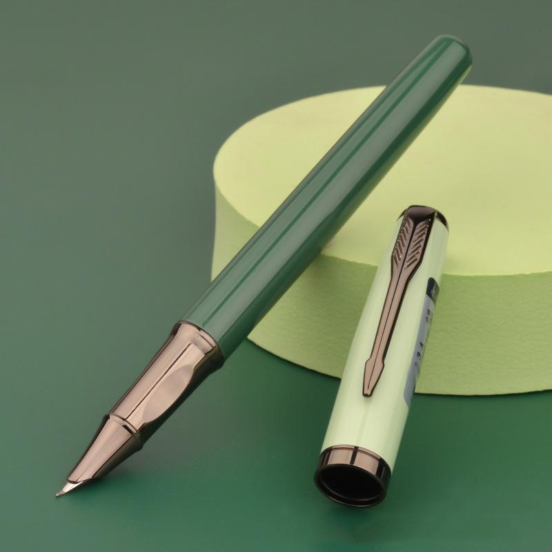 Metal Business Office Calligraphy Signature Fountain Pen Smooth Writing Student Practicing Pen