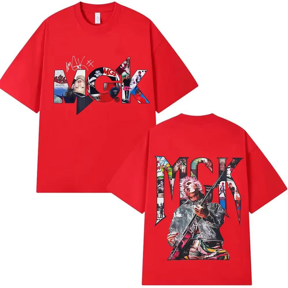 Rapper Machine Gun Kelly Tour 2026 Graphic T Shirt Unisexs Clothing Fans Gift Cotton T Shirts Hip Hop Gothic Short Sleeve TShirts