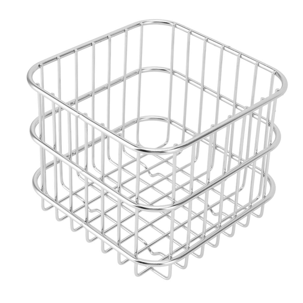 Fruit Basket 304 Stainless Steel Storage Basket Kitchen Counter Fruit Vegetable Organizer Drainer