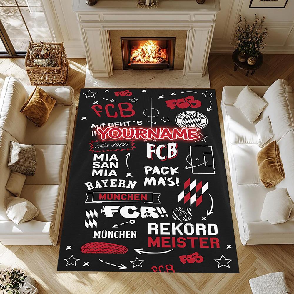 Fc Bayern München (7) Customize your name rug, office chair cushion, home bedroom living room gift.