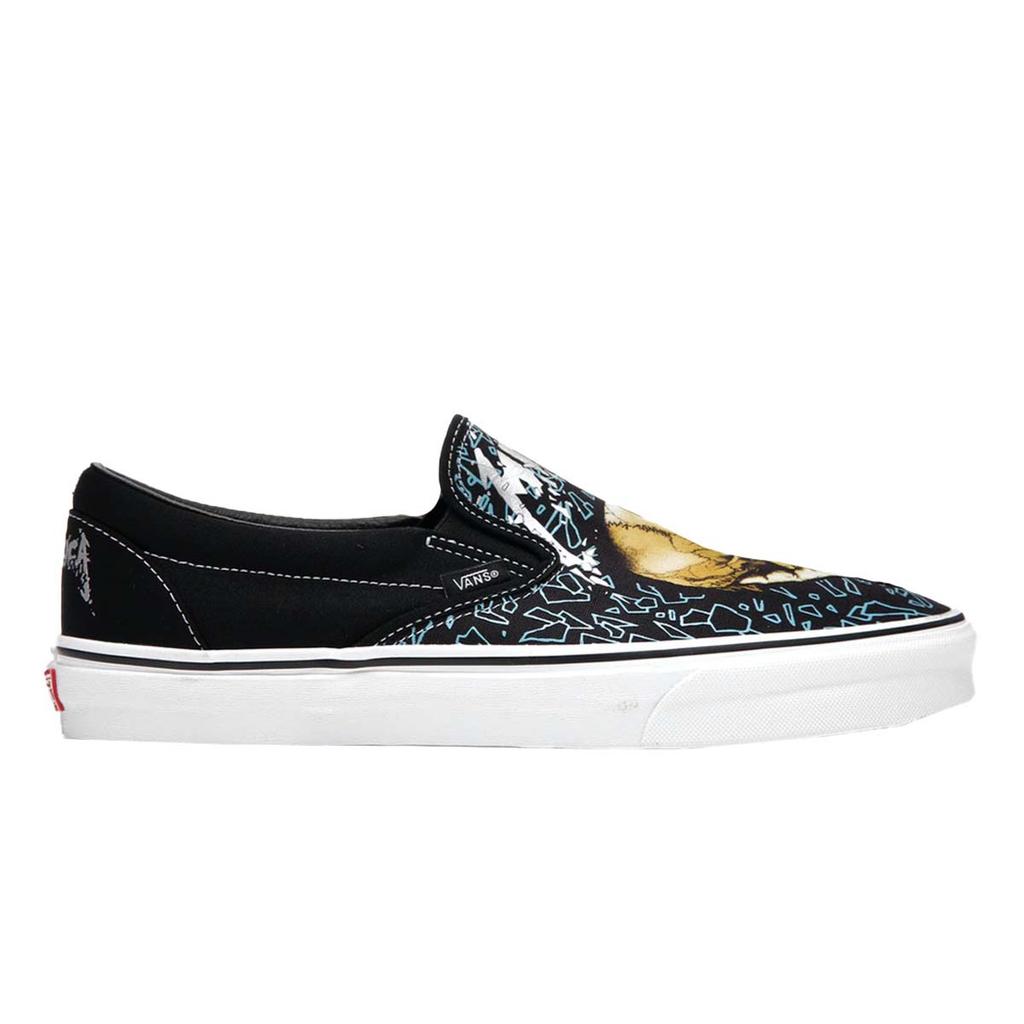Metallica x Vans Classic Slip-On Pushead Sneakers Unisex Nere True-White VN0A5AO8421
